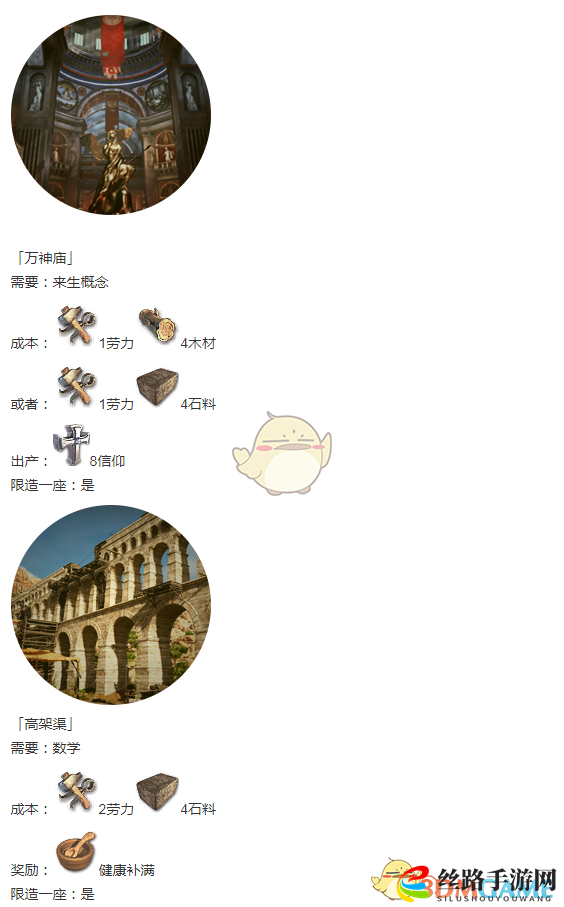 《人类黎明》古典时代建筑一览