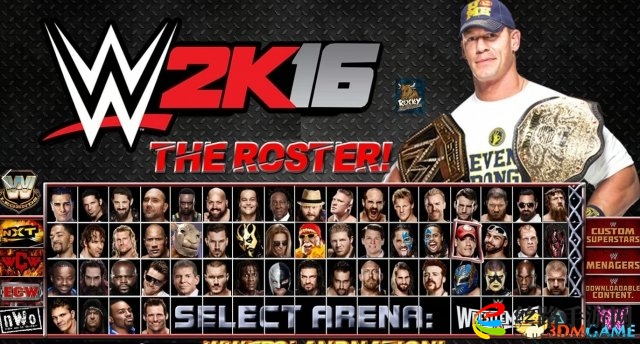 WWE 2K16 PC版全角色解锁存档免费分享攻略