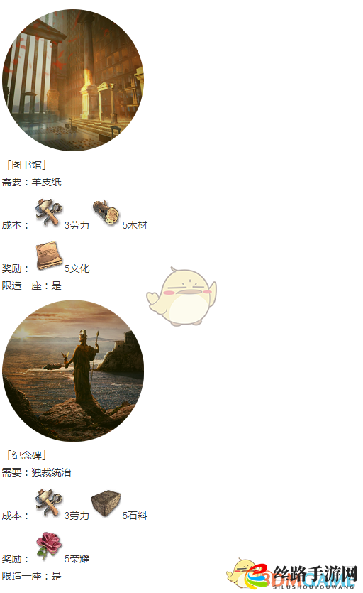 《人类黎明》古典时代建筑一览